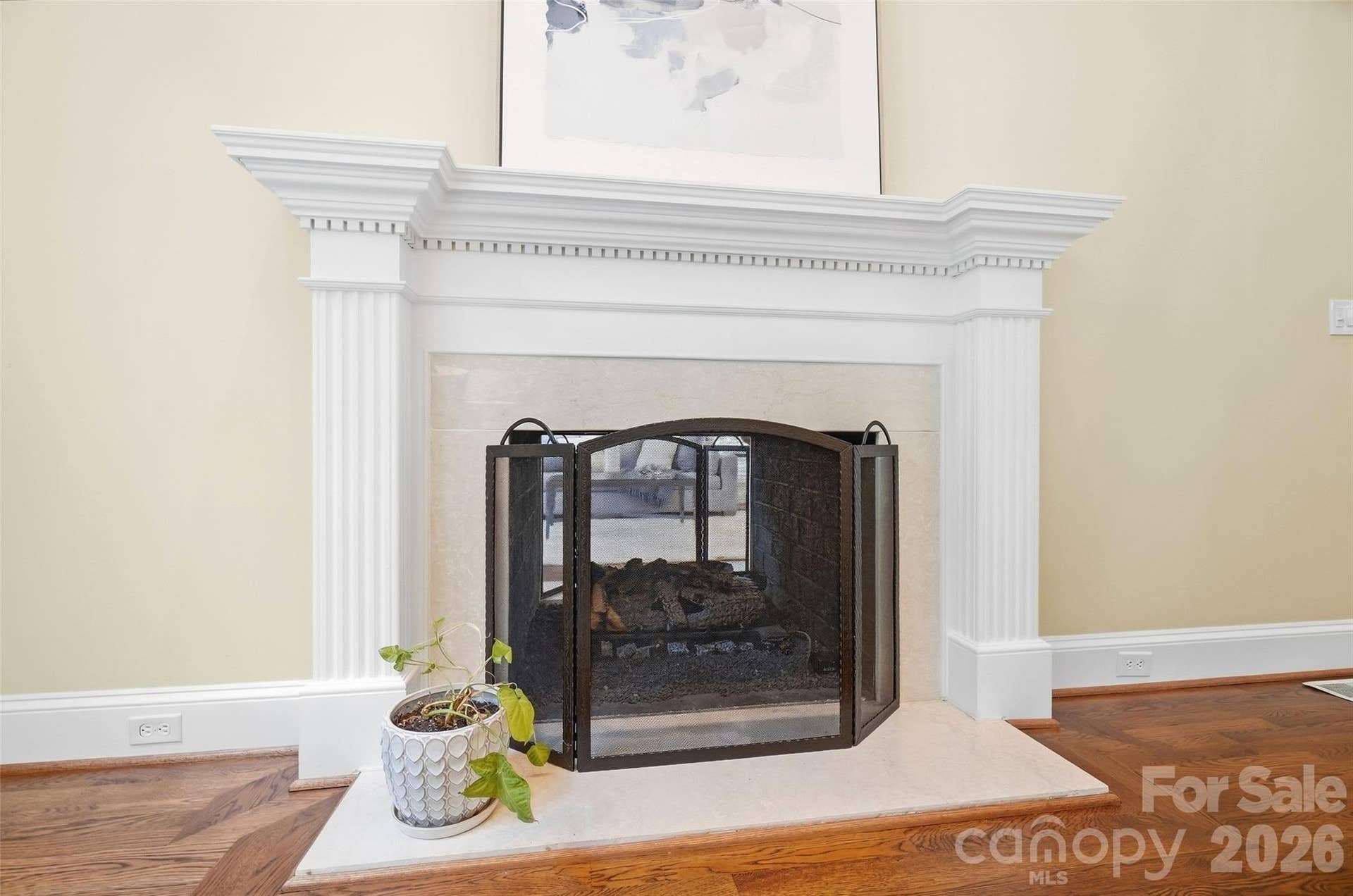 7425 Seton House Lane, Charlotte, NC 28277 See-through fireplace