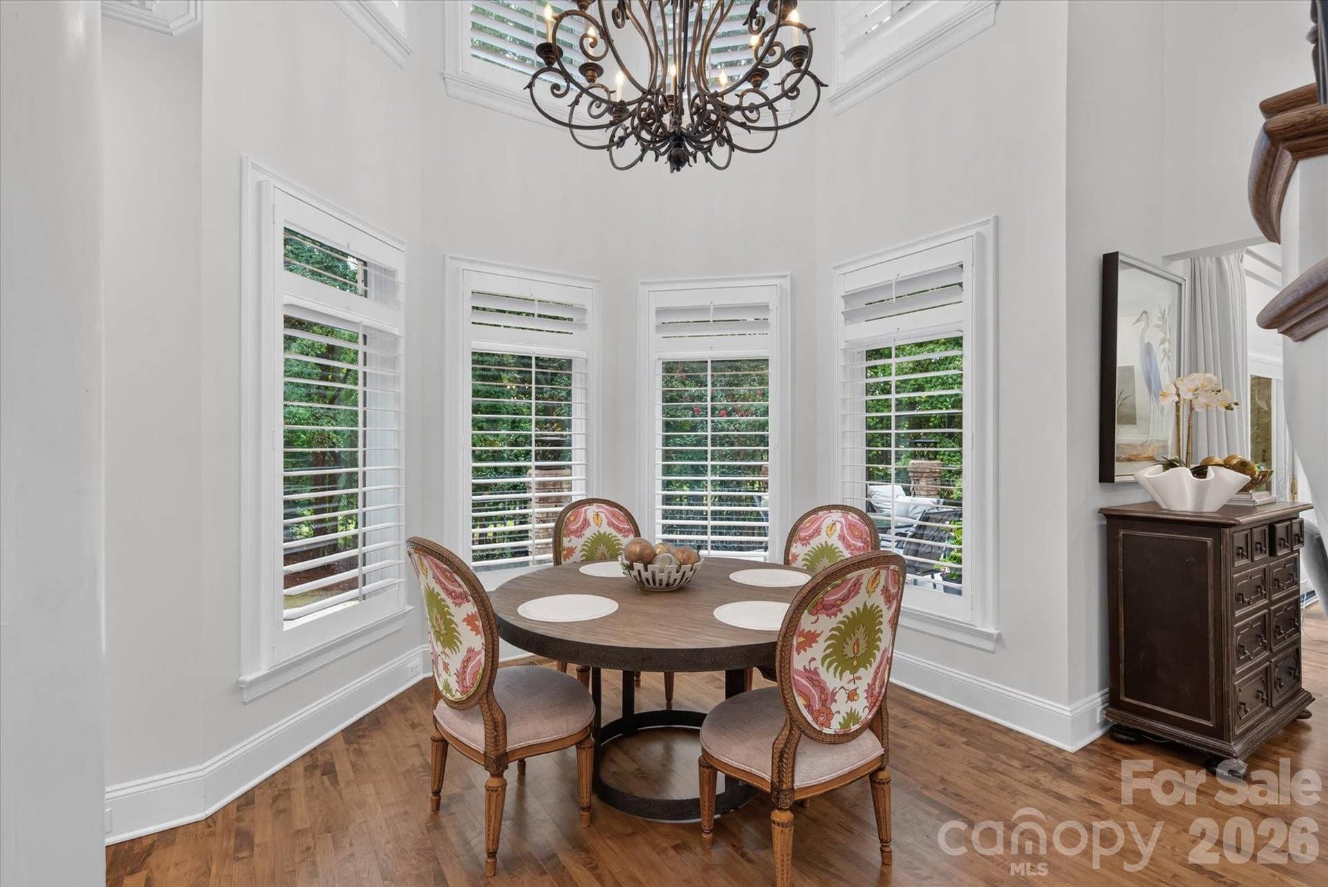 1005 Firethorne Club Drive, Marvin, NC 28173 2 story breakfast room overlooking the backyard