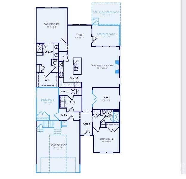 Floorplan layout with walk out attic in garage