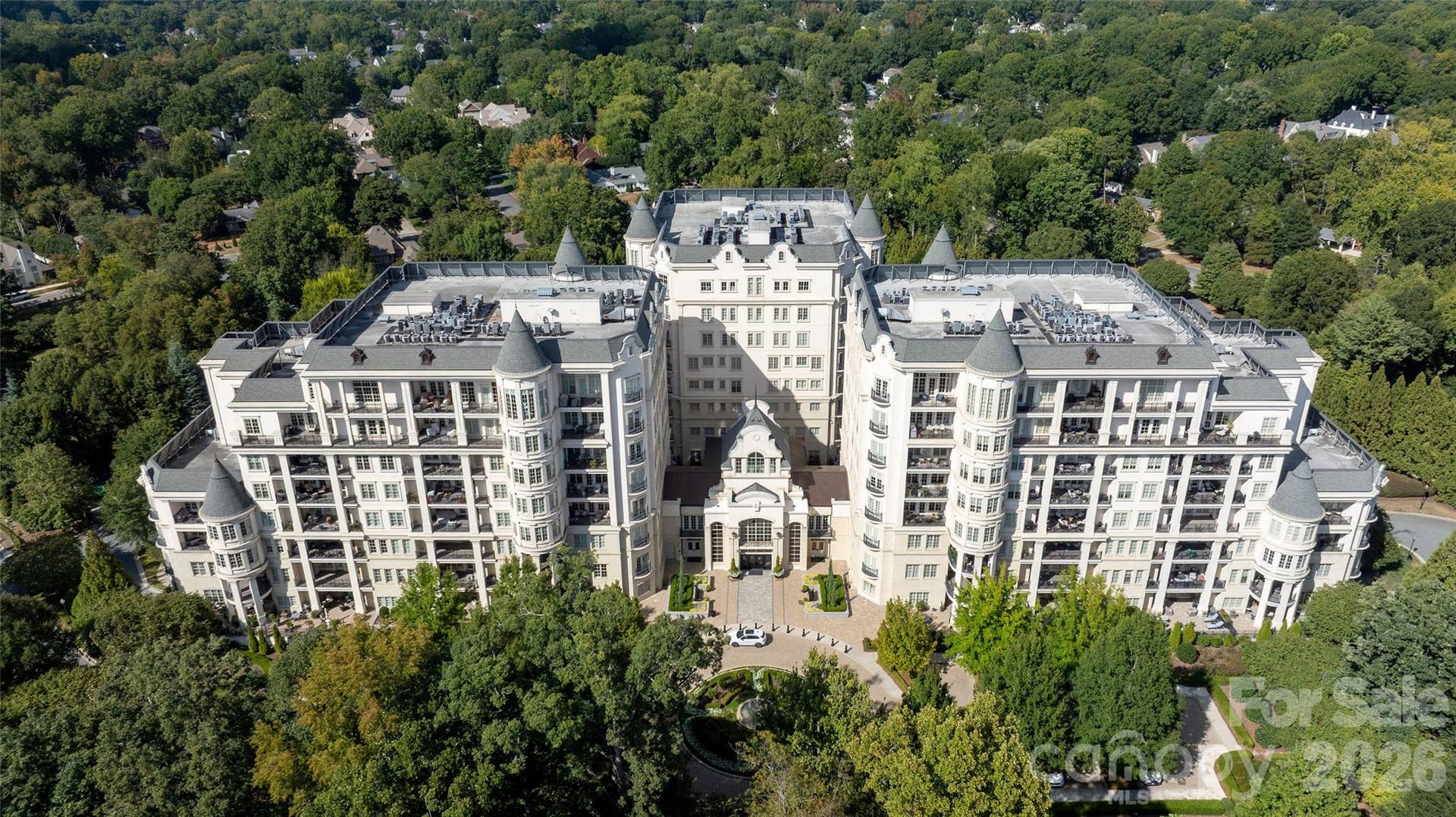 2823 Providence Road, #280, Charlotte, NC 28211 Rosewood at Providence, aerial view of the front entrance