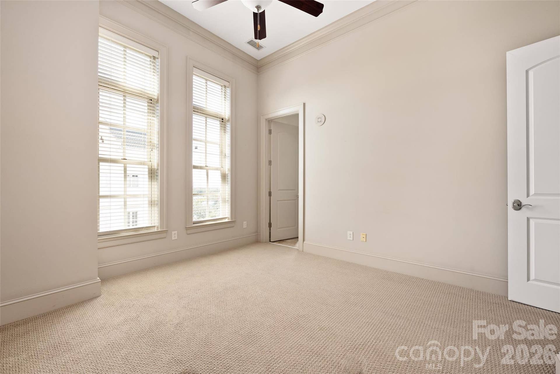 2823 Providence Road, #280, Charlotte, NC 28211 Third bedroom with tall windows