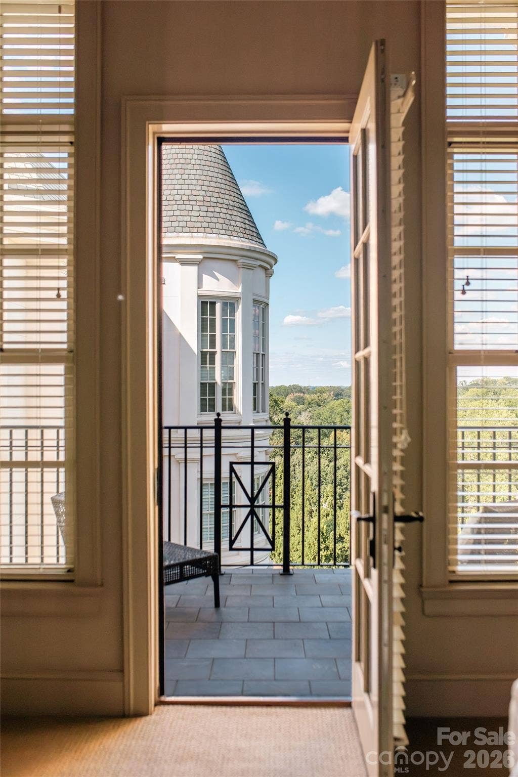 2823 Providence Road, #280, Charlotte, NC 28211 Primary balcony overlooks the treetops and the tower