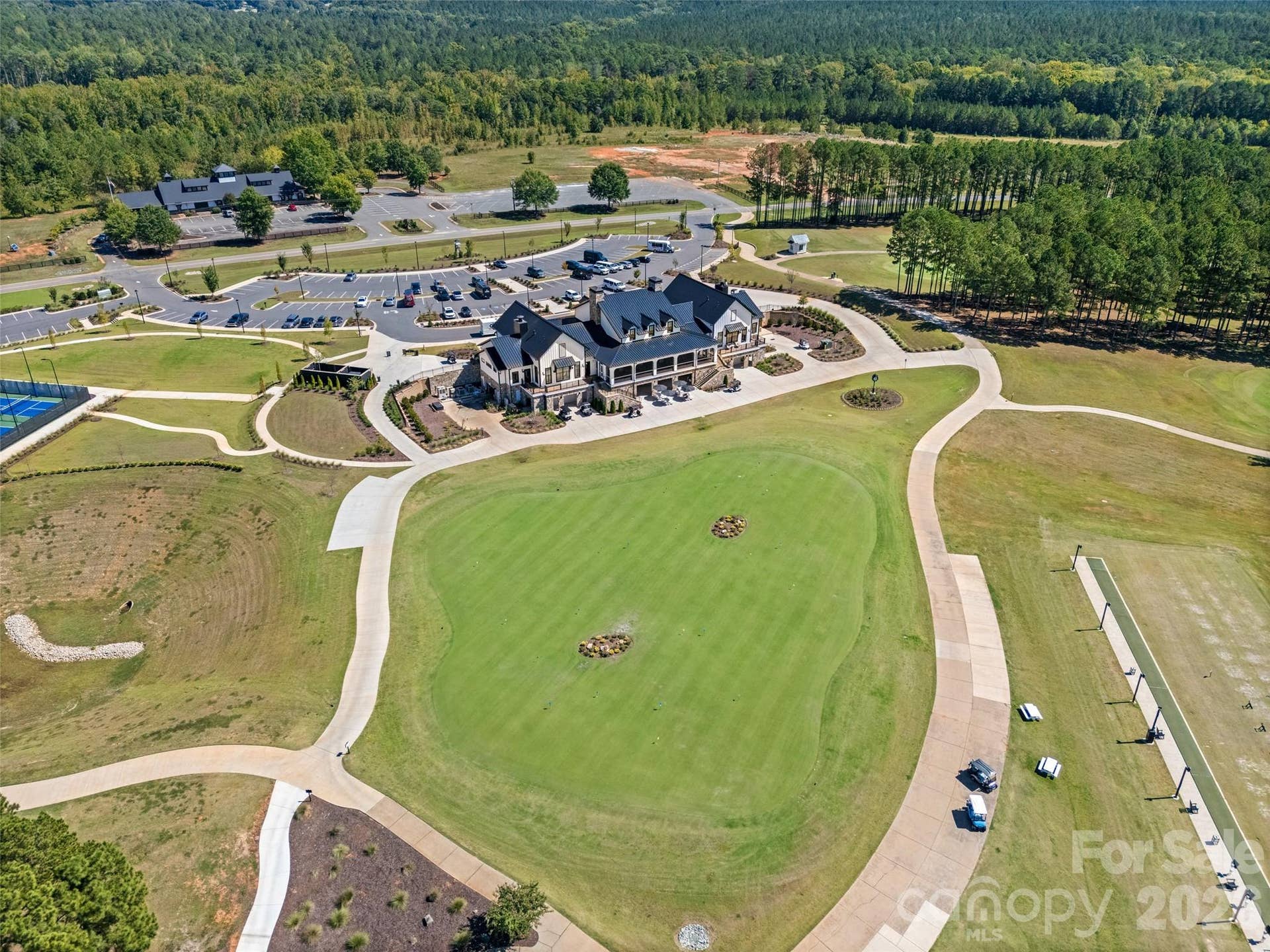 Club house and golf course