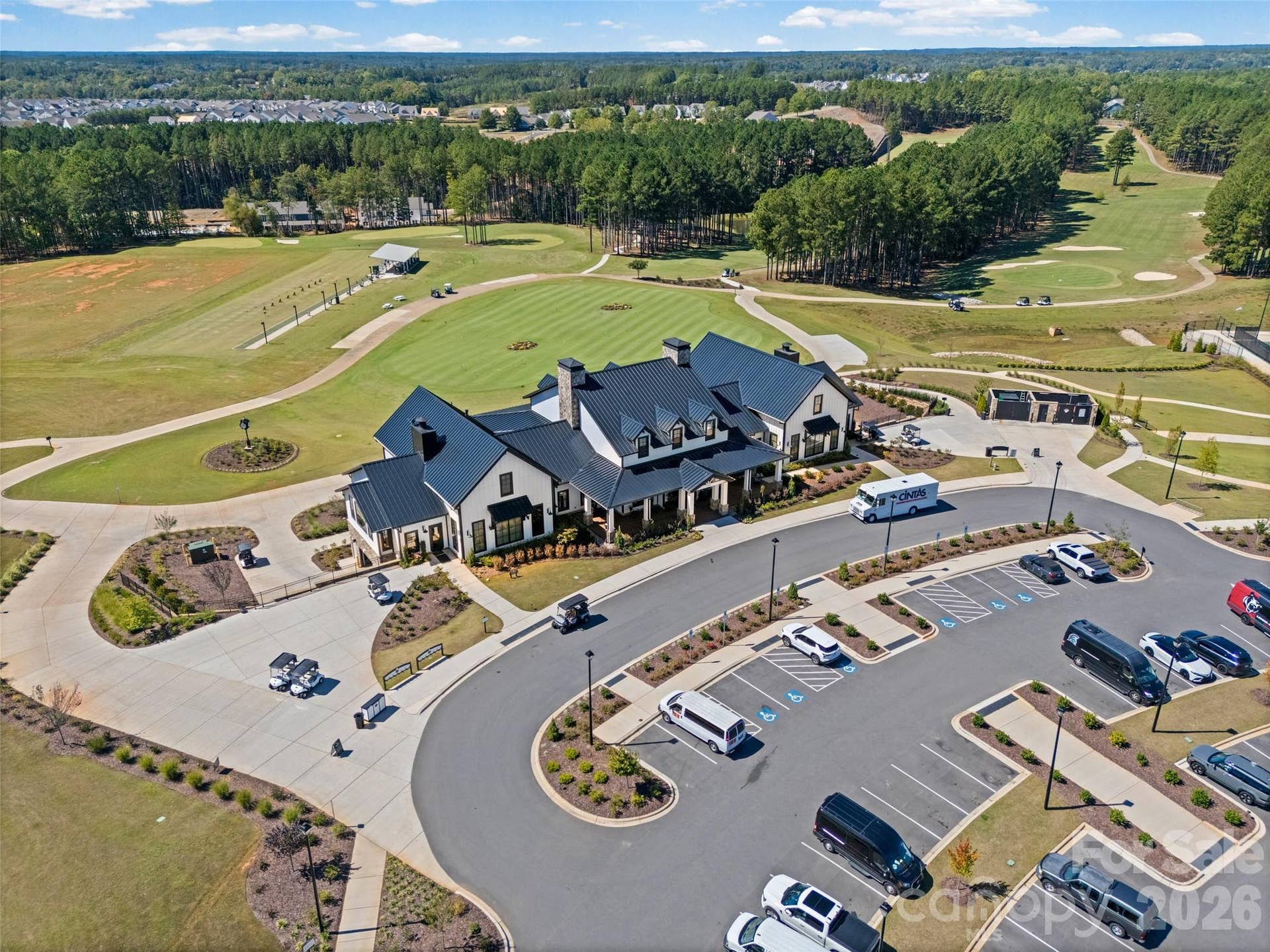 Club house and golf course