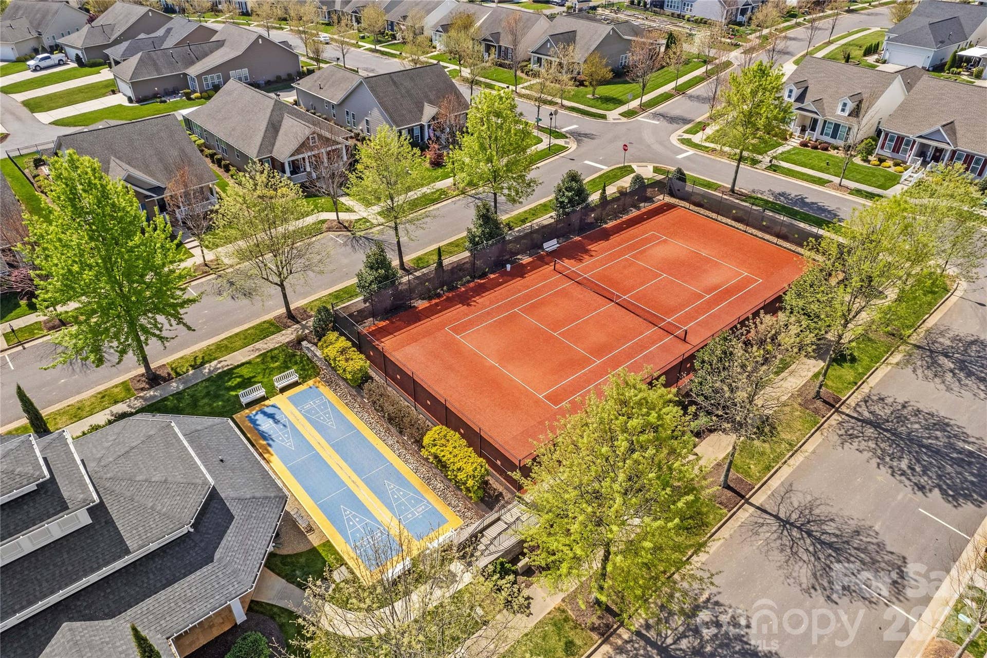 Short walk to tennis court, shuffleboard courts, and covered pavillion.