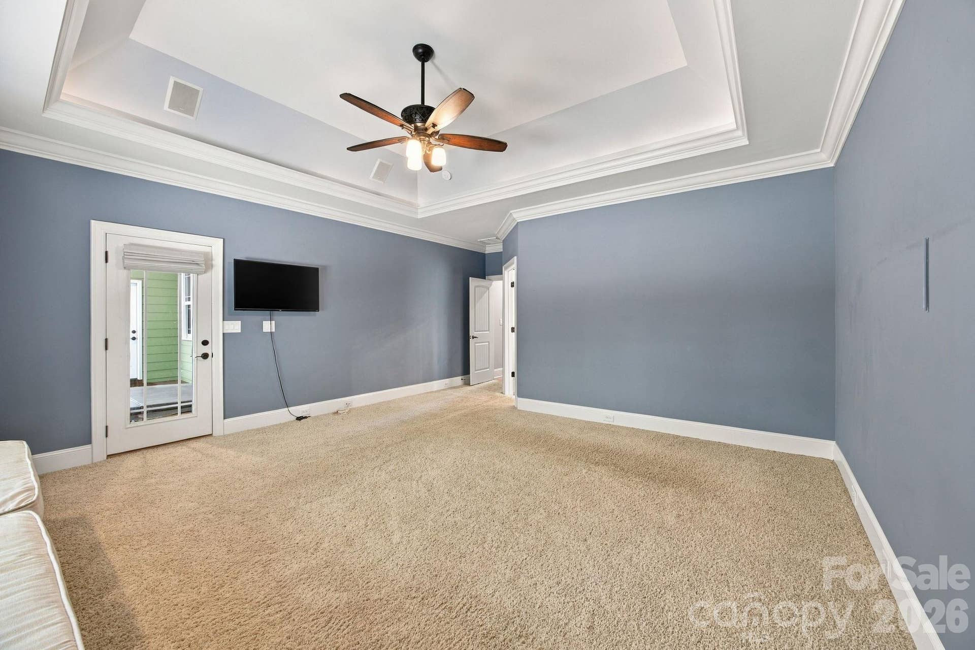 7481 Brotherton Road, Denver, NC 28037 Main level Primary Suite has trey ceiling