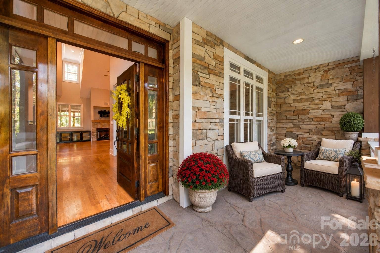 7481 Brotherton Road, Denver, NC 28037 Virtually Staged Front Porch