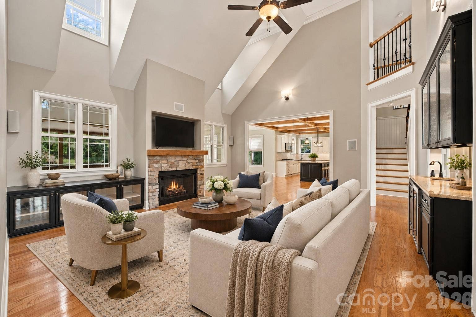 7481 Brotherton Road, Denver, NC 28037 Virtually Staged Greatroom