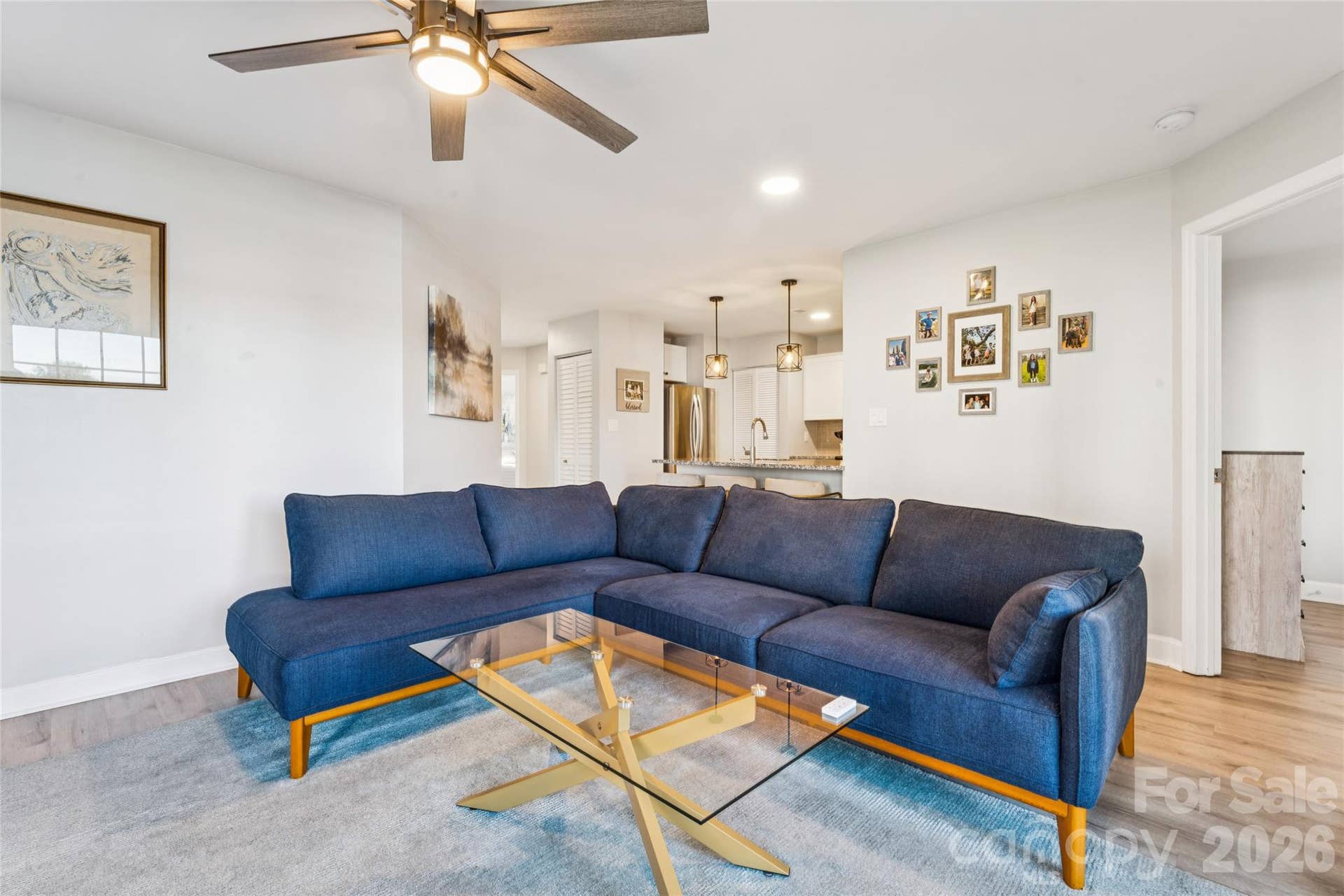 Open concept floor plan
