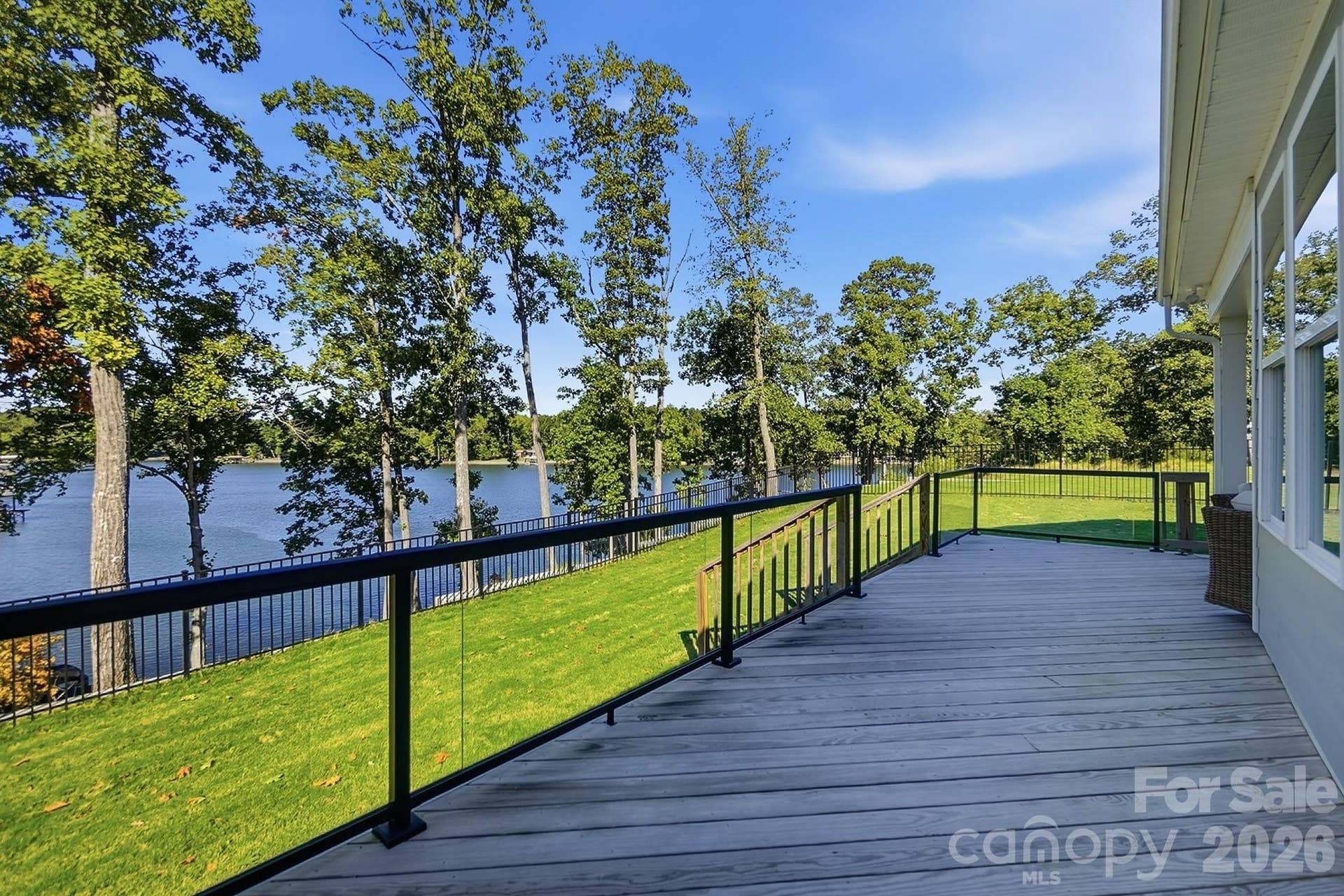 8032 Longwaters Court, York, SC 29745 Deck with glass panels for unobstructed water views