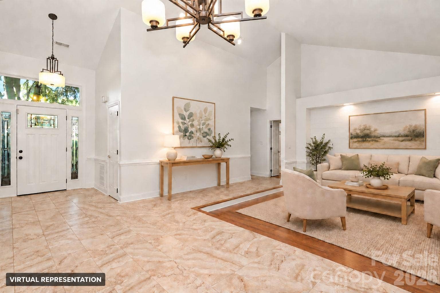 Foyer to living area