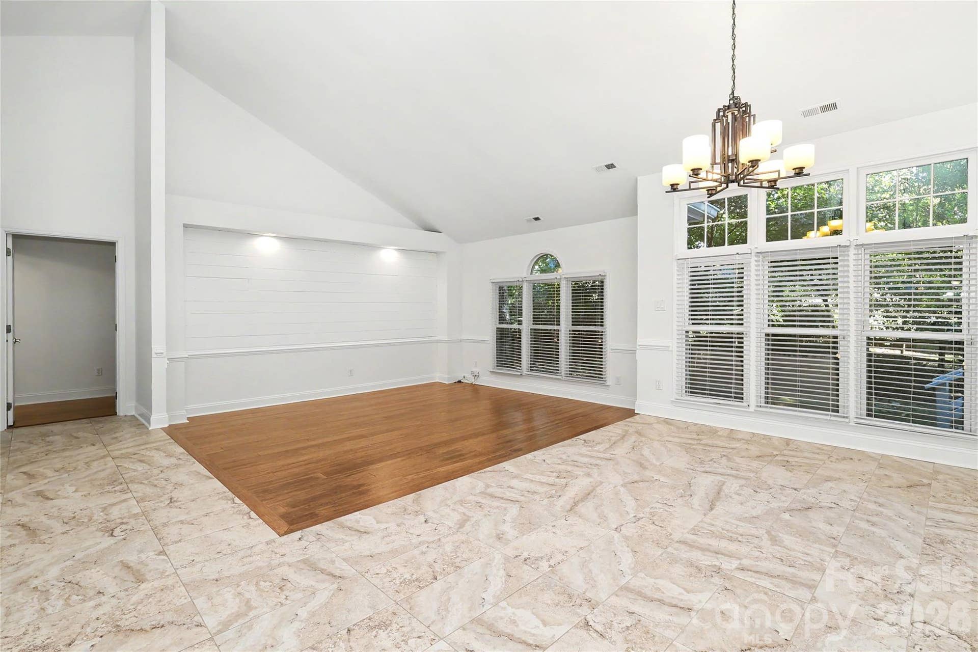 Open Living area and Dining Area