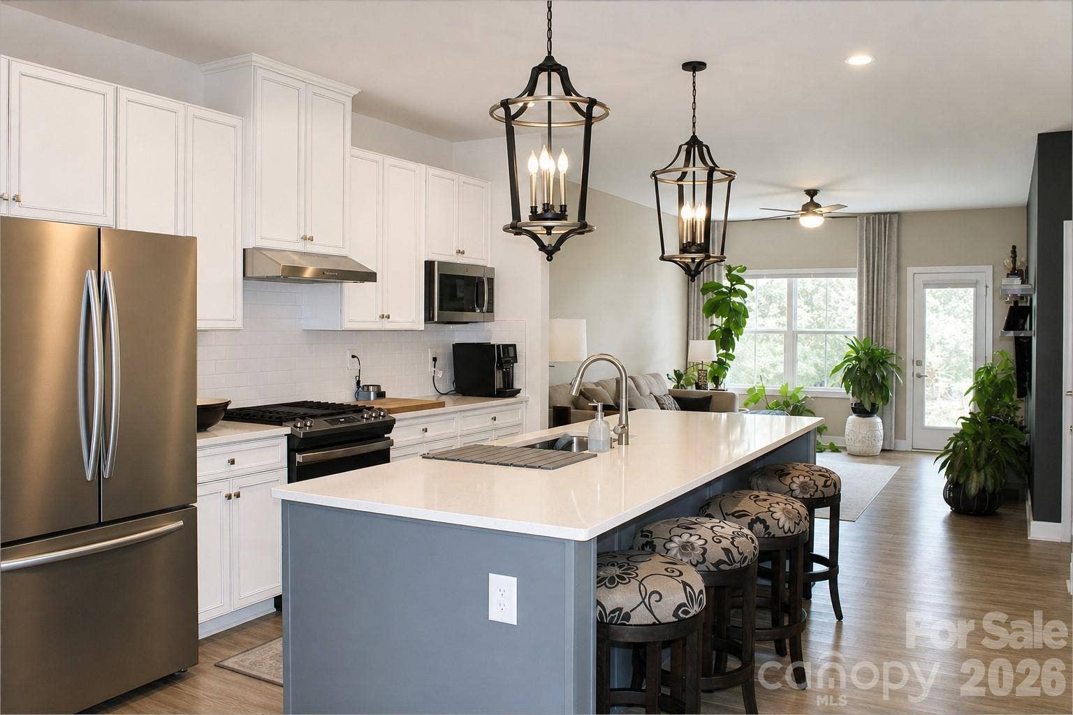 1502 Dennis Austin Lane, Indian Trail, NC 28079 Kitchen/Living Room