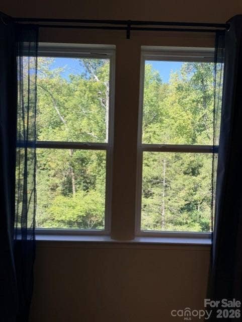 1027 Grays Mill Road, Charlotte, NC 28215 primary bedroom view out back