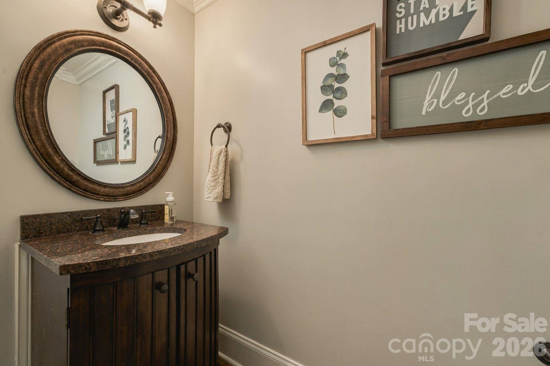 Main level half bath
