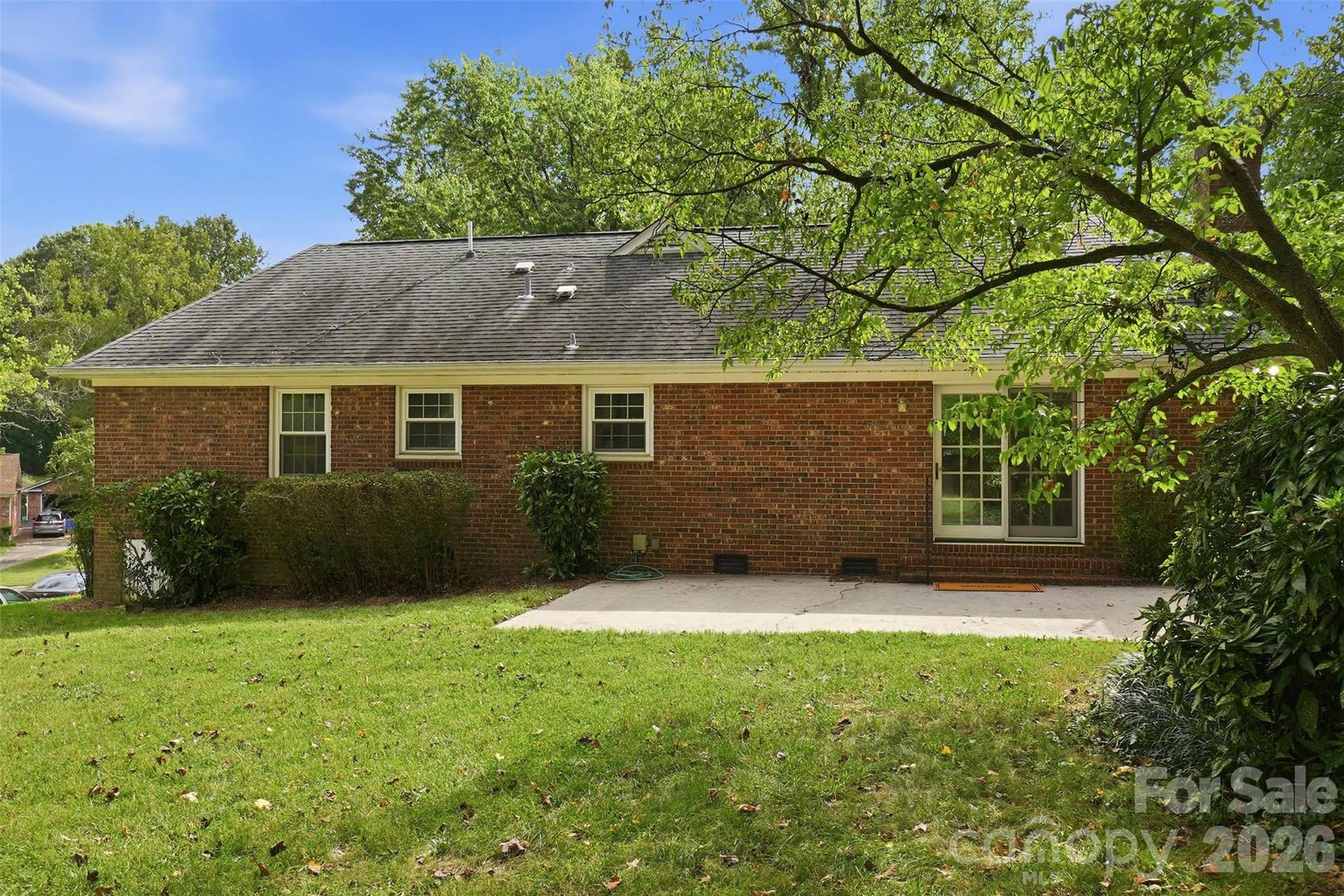 5724 Telfair Road, Charlotte, NC 28210 View from the rear of the home