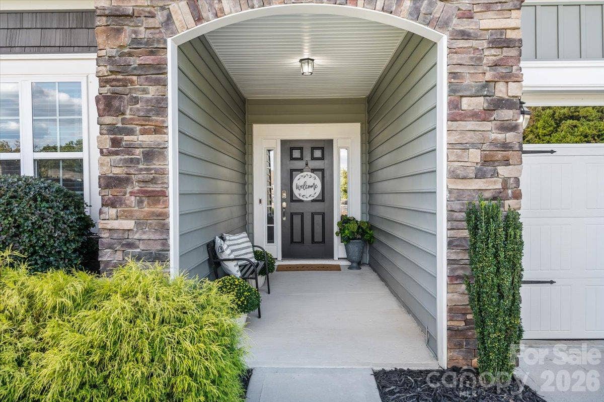 2003 Harvest Time Lane, Waxhaw, NC 28173 Welcoming covered and wide entry way