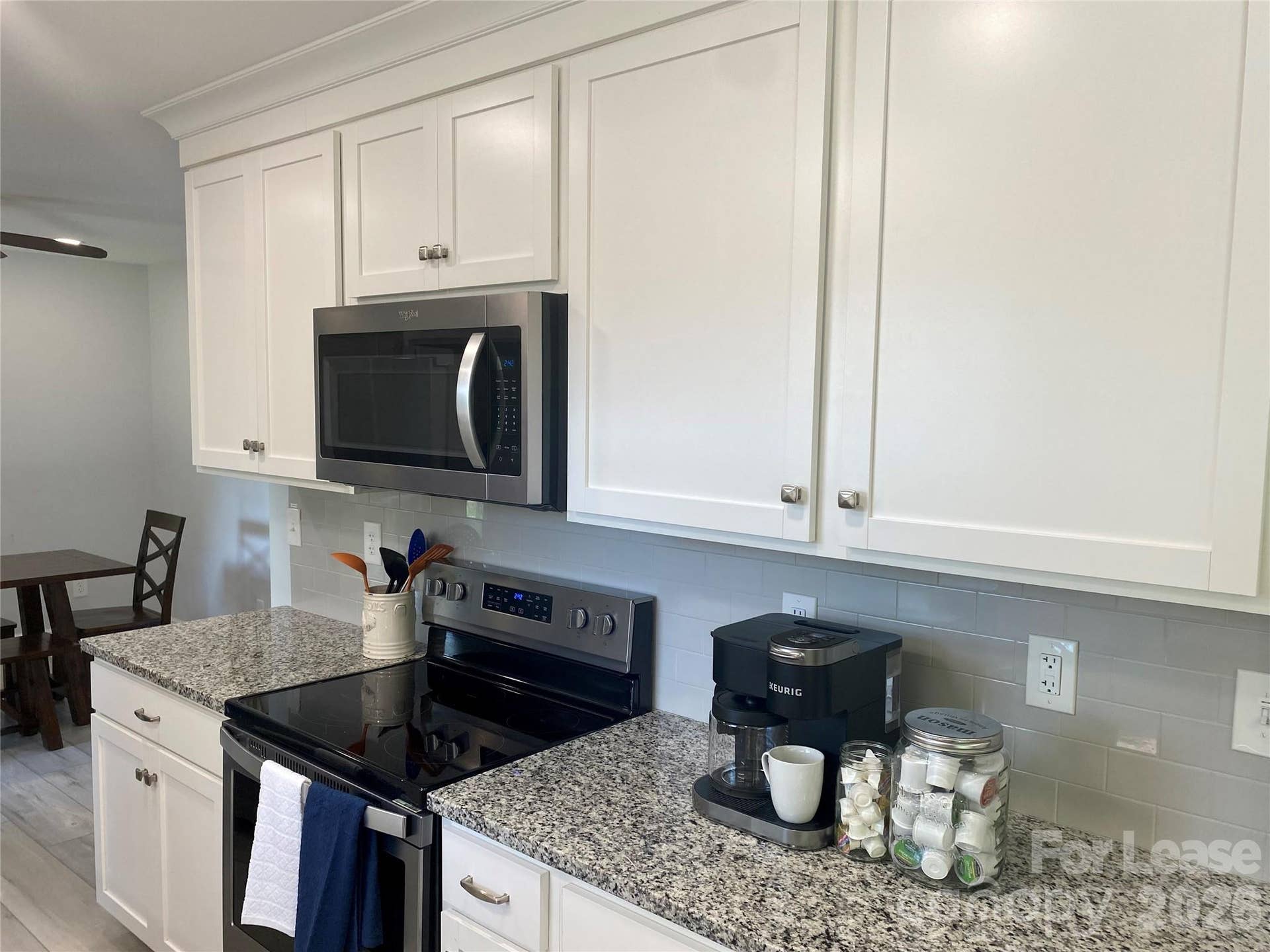 Kitchen equipped with basics for cooking
