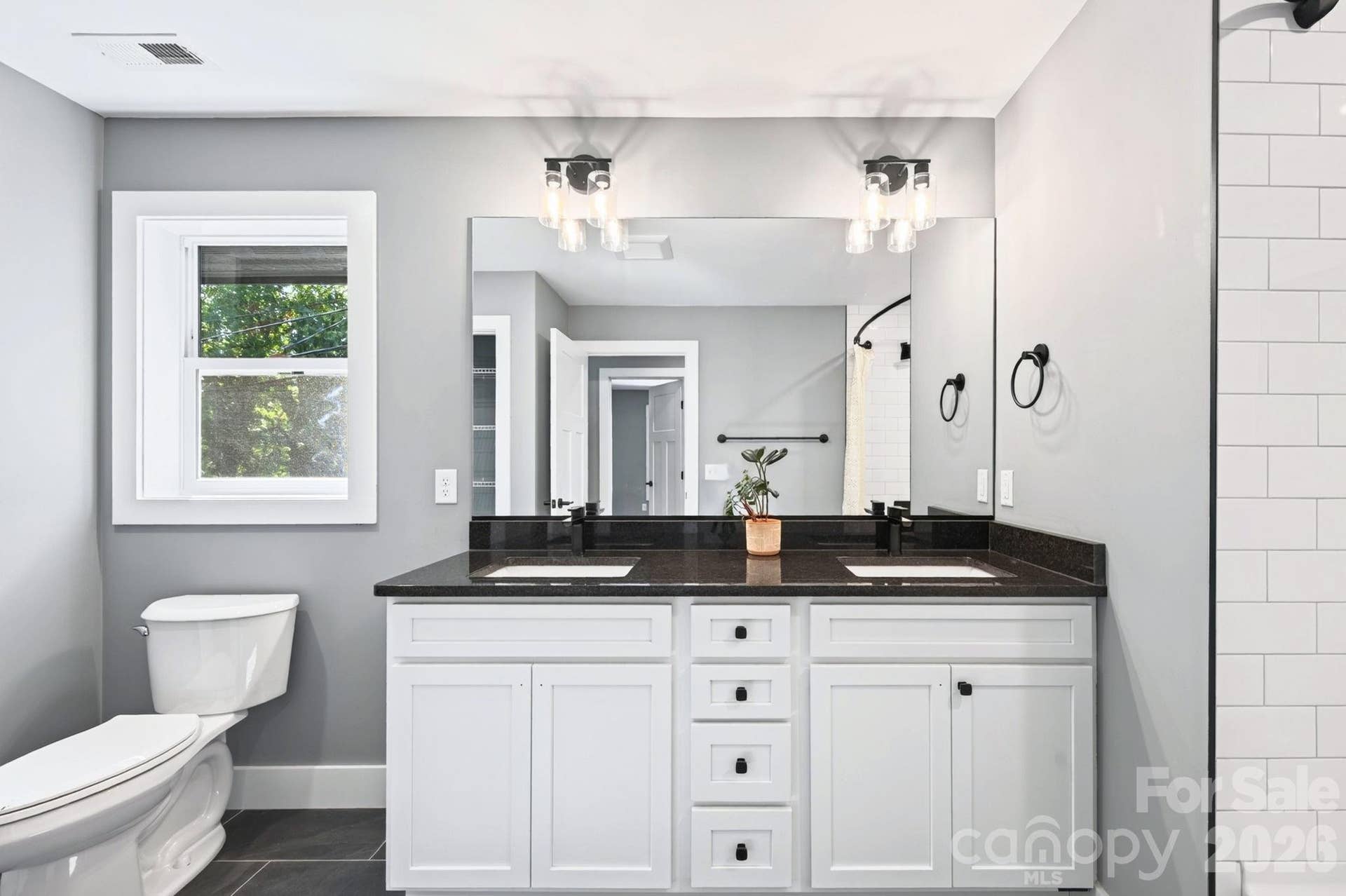 Double Vanity with Extra Storage