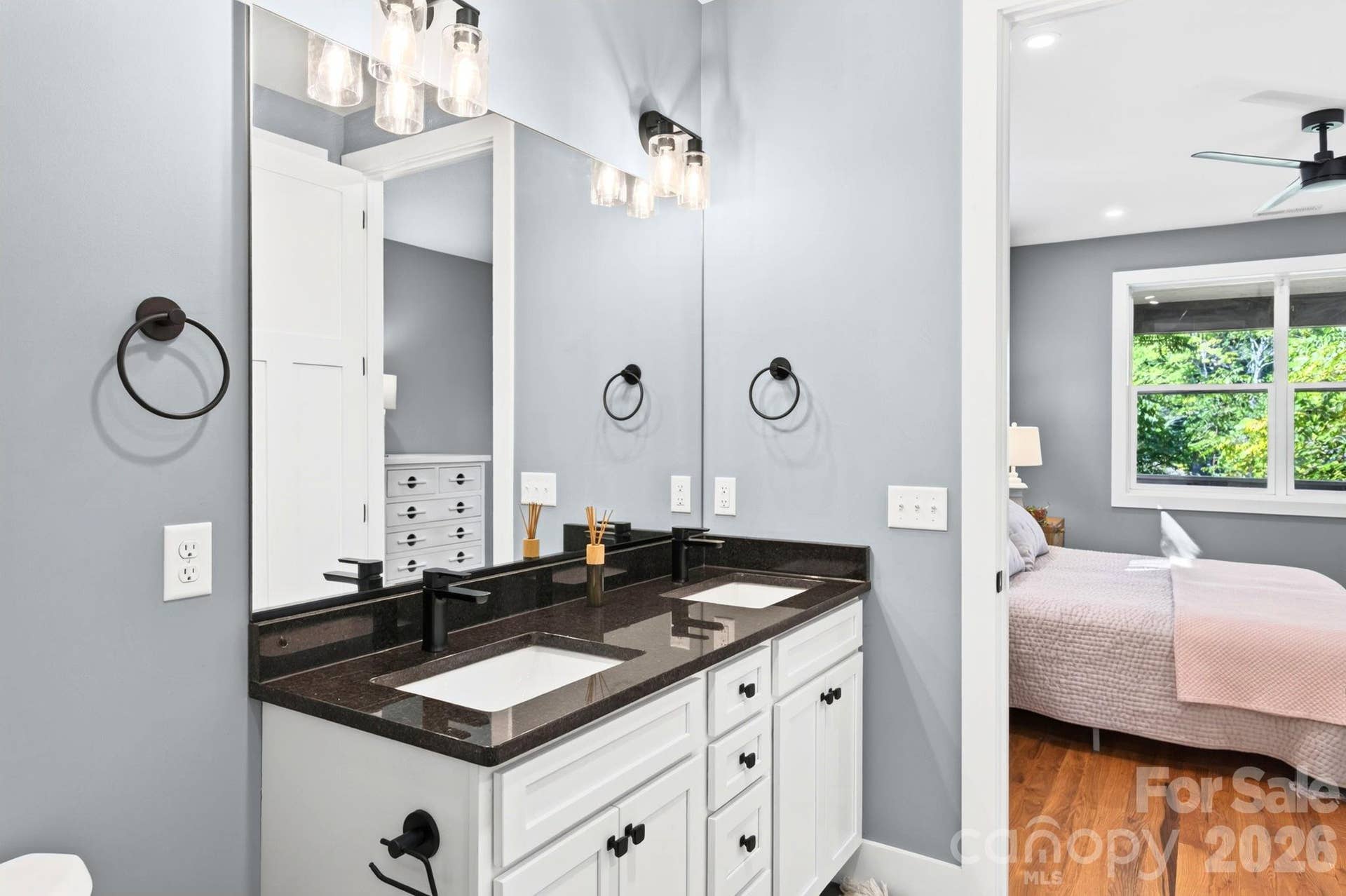 Granite-Topped Double Vanity