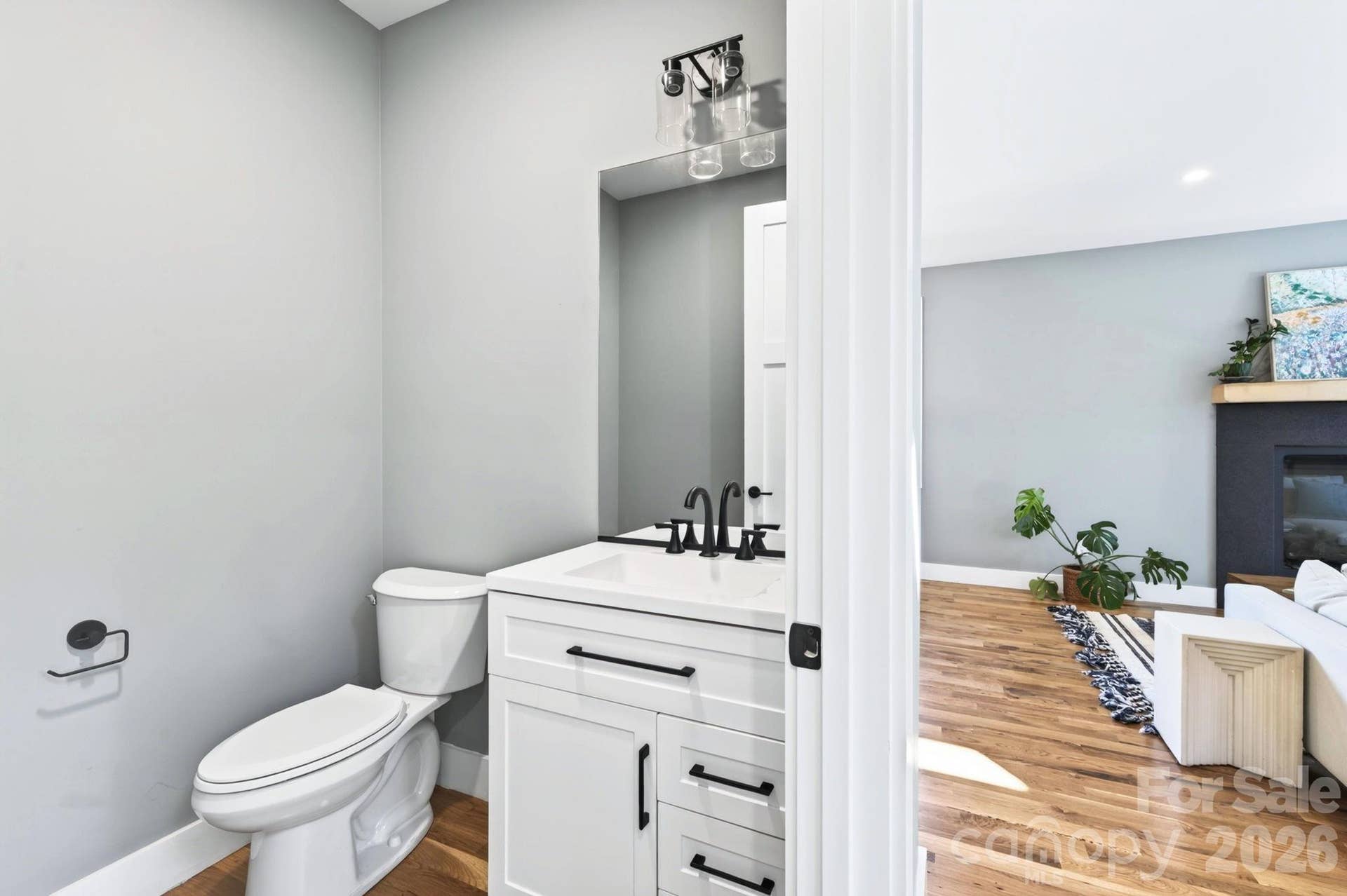 Powder Room On Main Level