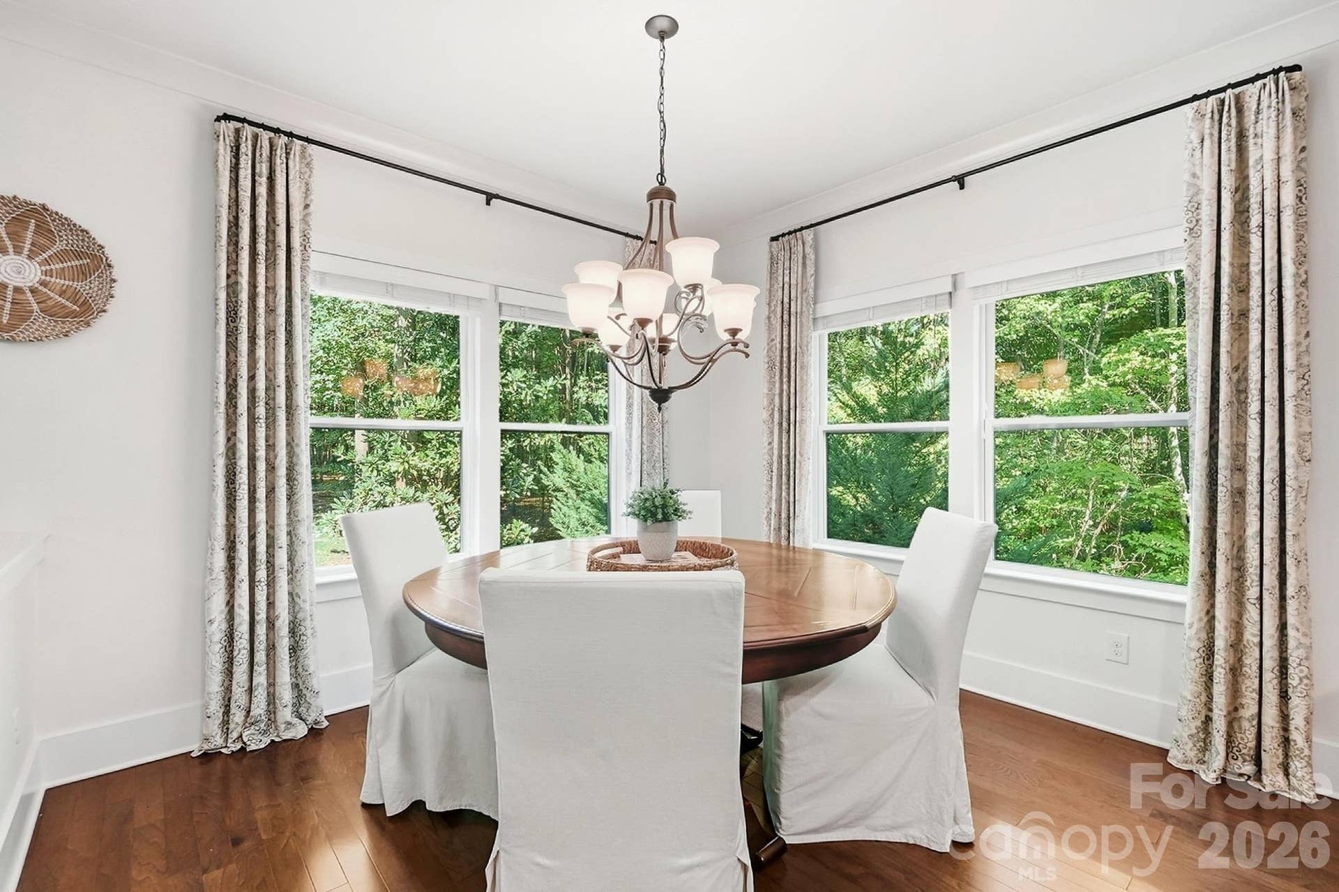 Breakfast nook with natural light