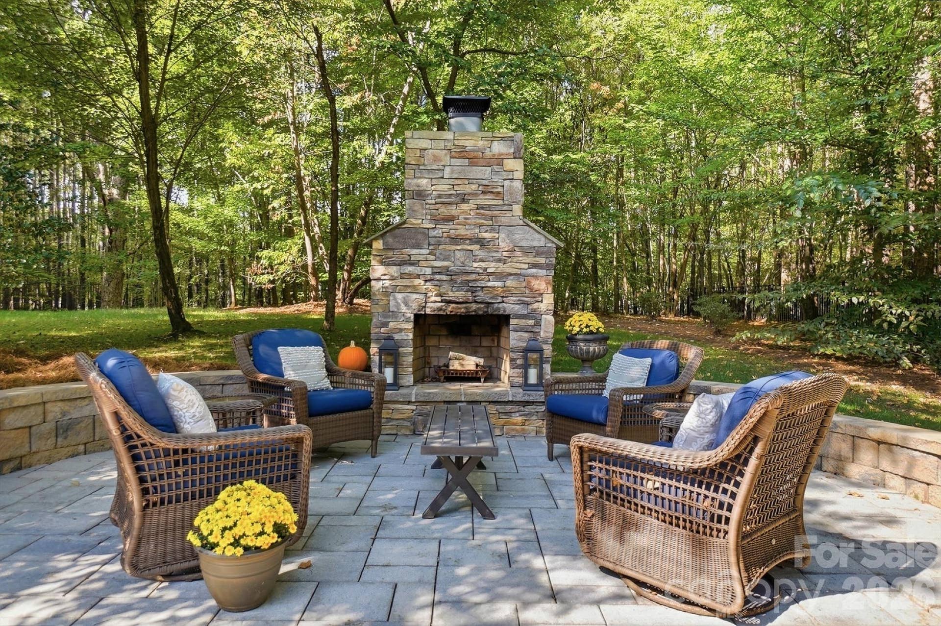 Beautiful Stone Fireplace