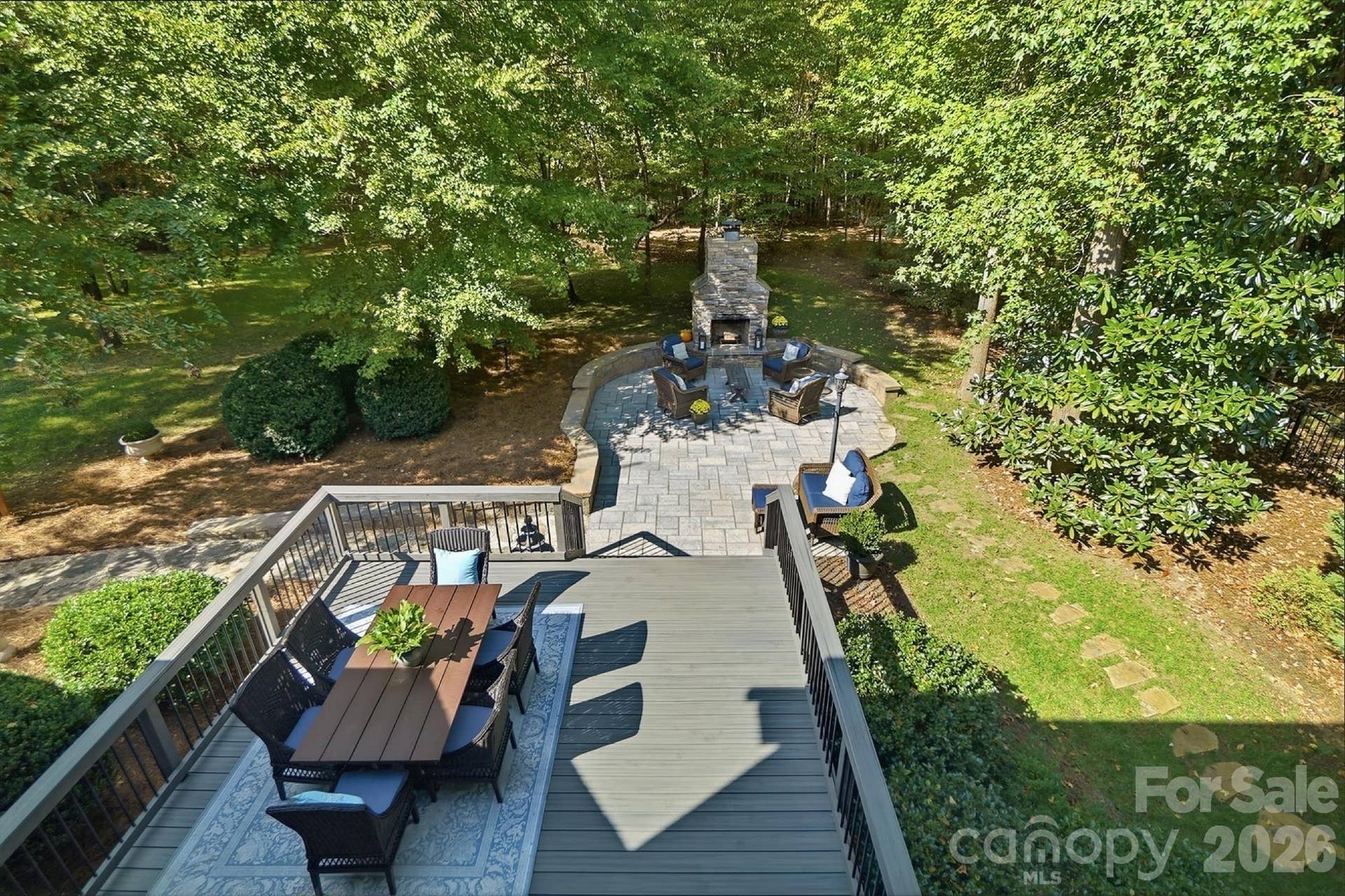 View of backyard from 2nd floor