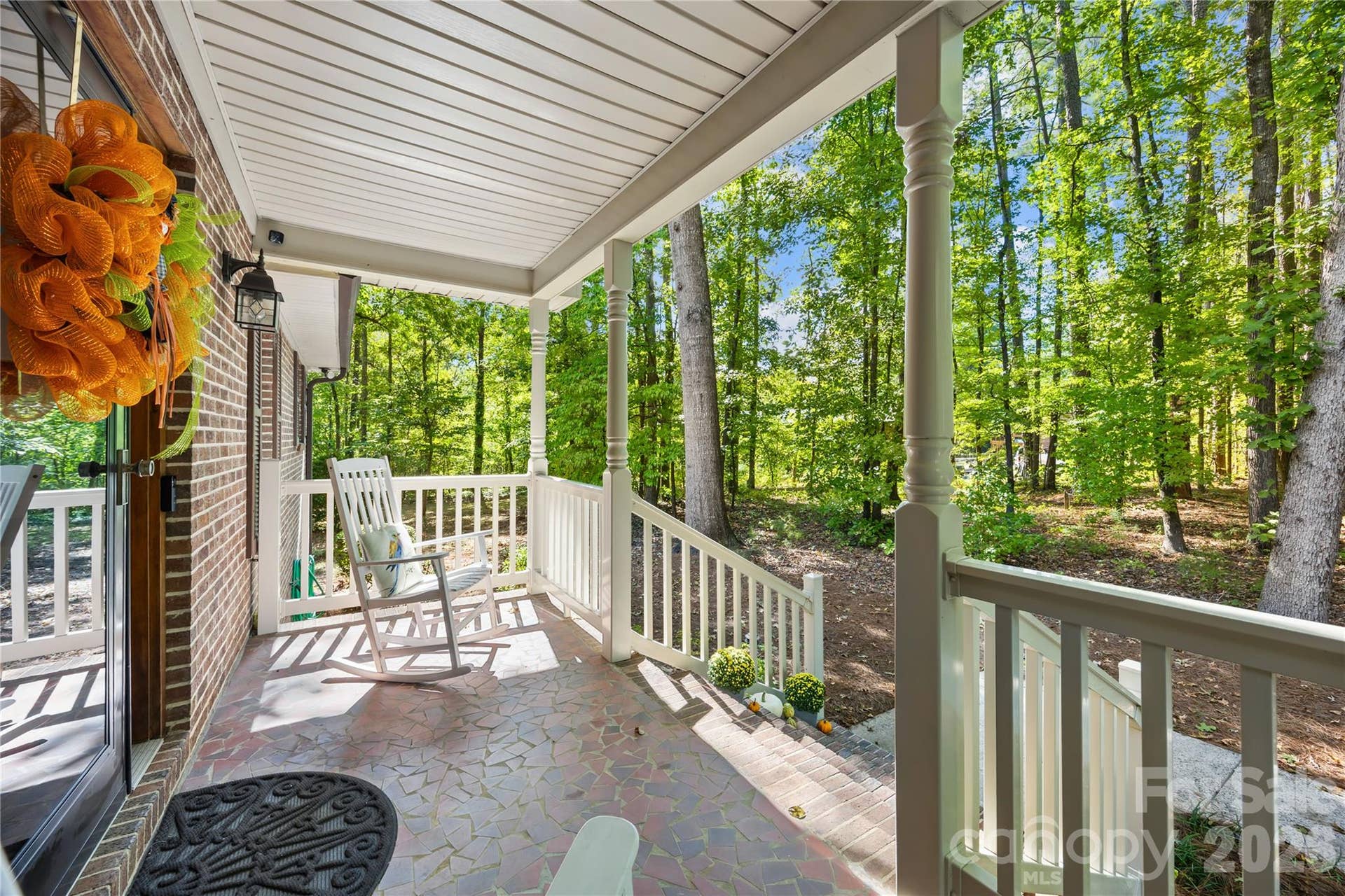 16208 Deepwood Place, Indian Trail, NC 28079 Front porch - truly enjoy your morning coffee in Nature