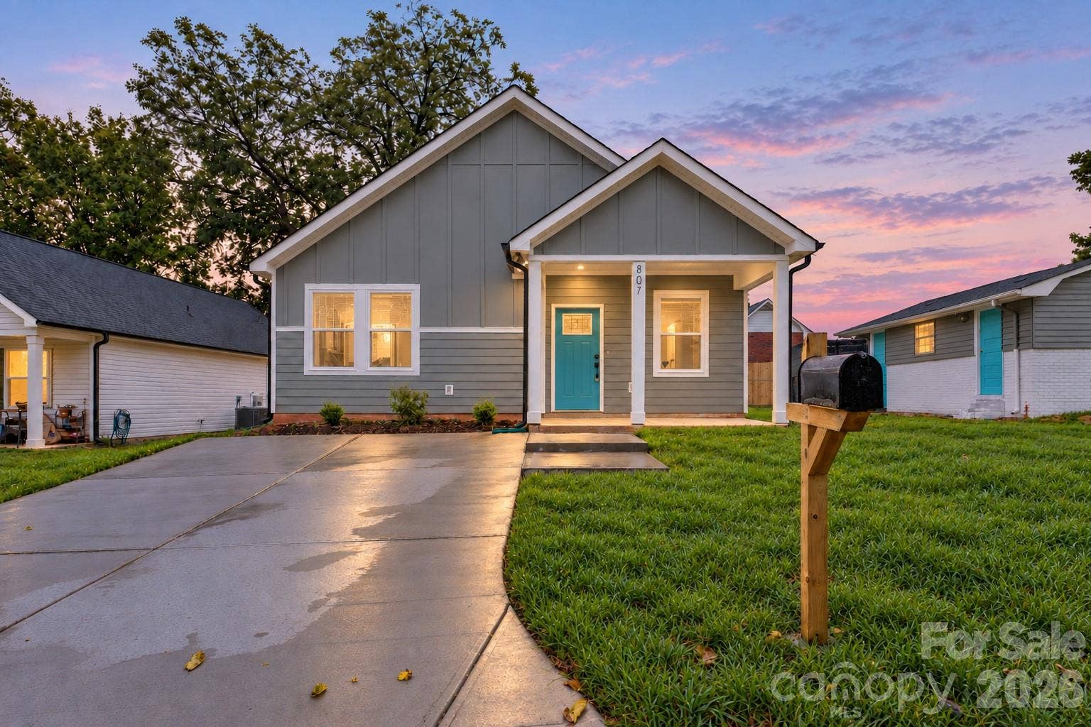 807 Cedar Street, East Spencer, NC 28039 Virtually staged grass
