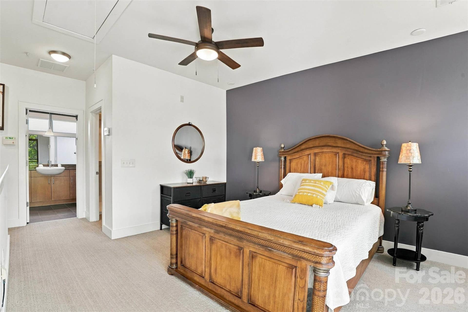 534 McDowell Street, Charlotte, NC 28204 primary bedroom