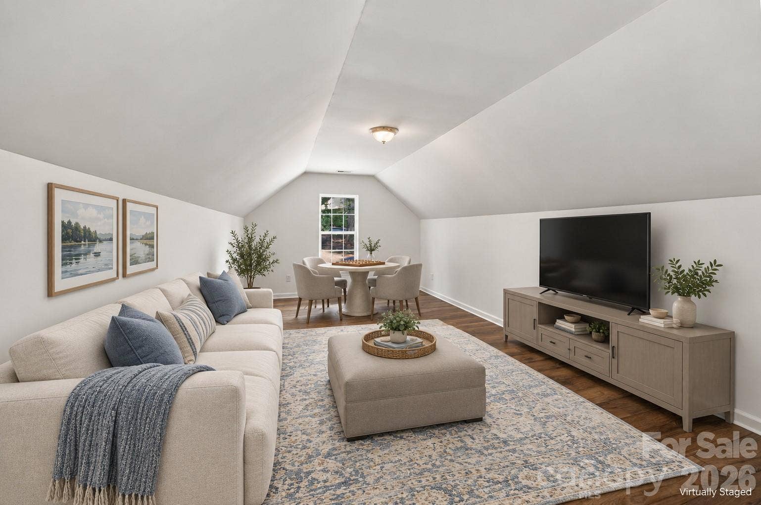 Bonus room staged