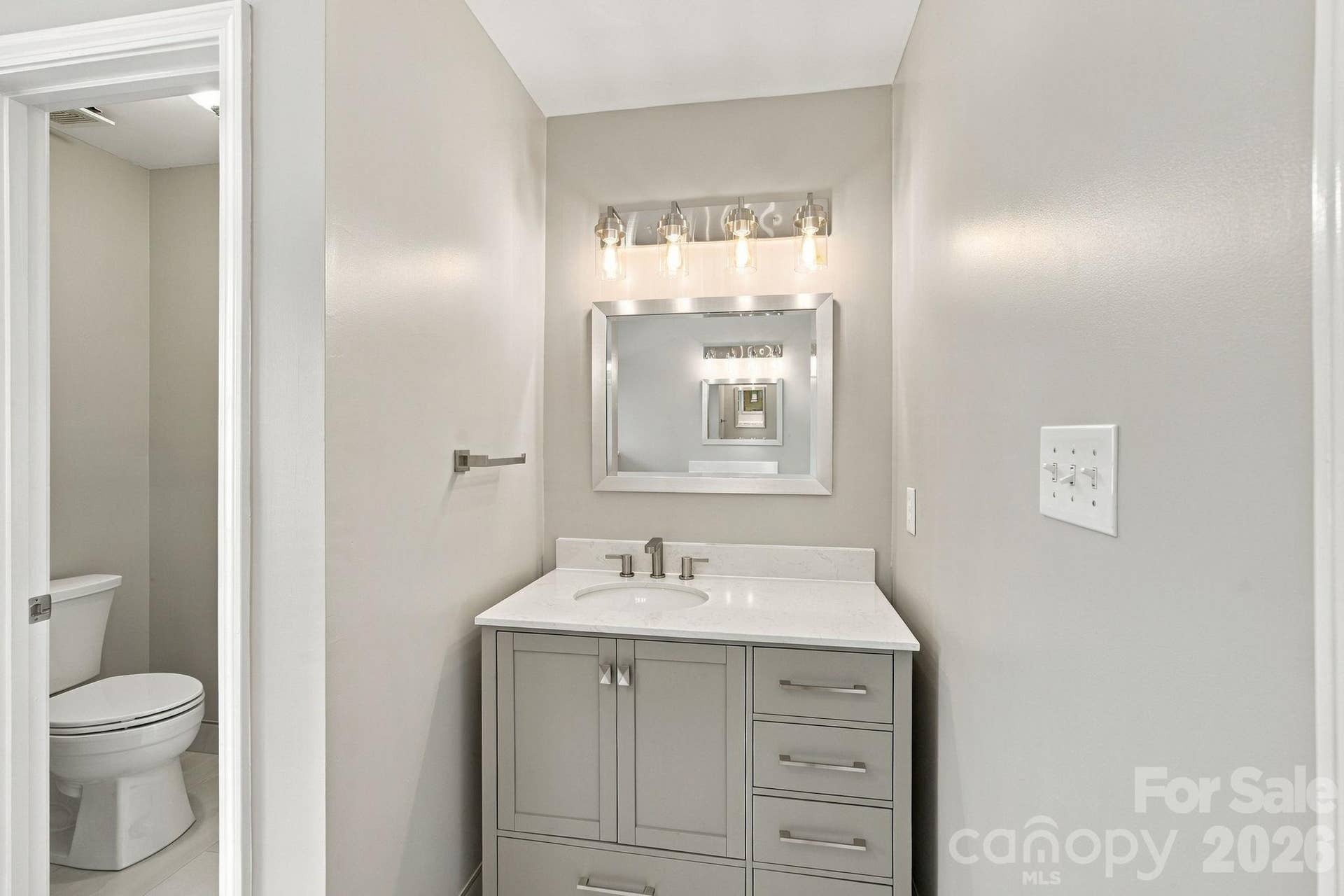 Primary bathroom second vanity