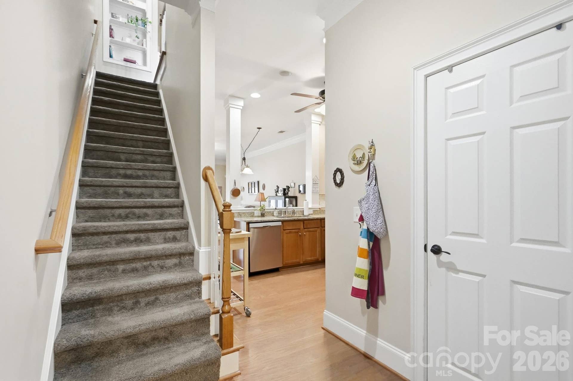 427 Dumbarton Street NW, #4, Concord, NC 28027 Large walk-in closet; stairs to upper level bedrooms and laundry
