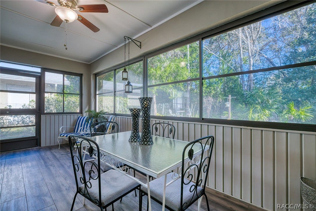 23 Dogwood Drive, Homosassa, FL 34446 Lanai opens to back yard with more seating and a small outdoor patio. Grill available.