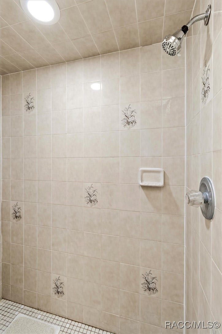 shower in primary bathroom