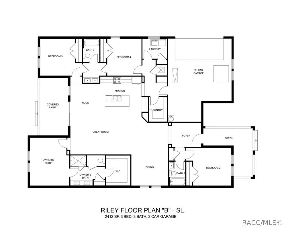 2498 W Aleuts Drive, Beverly Hills, FL 34465 Floor plan