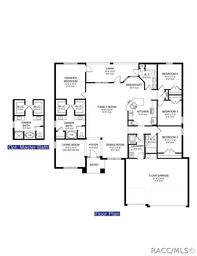 5202 N Allamandra Drive, Beverly Hills, FL 34465 FLOOR PLAN- ACTUAL HOME WILL BE REVERSED ON LOT
