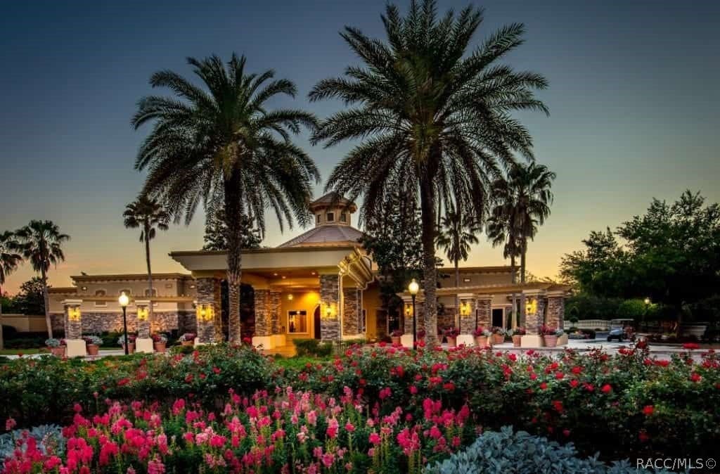 Enterance to Skyview country club at night...magical!