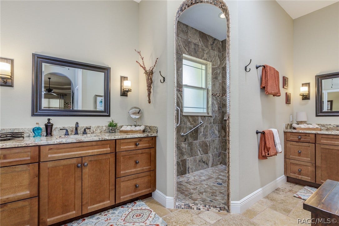 4750 W Mohawk Drive, Beverly Hills, FL 34465 Master bathroom
dual vanities