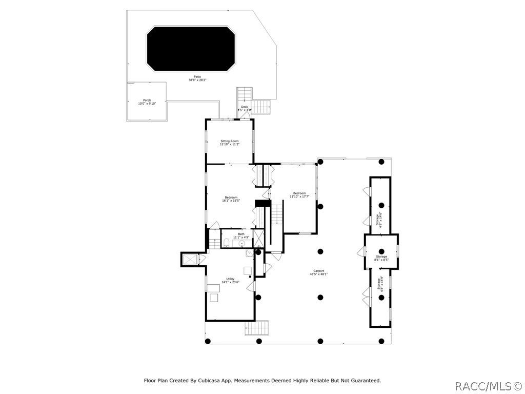 1035 N Appalachian Terrace, Crystal River, FL 34429 Downstairs Bedrooms, Den (flex space), and utility rooms