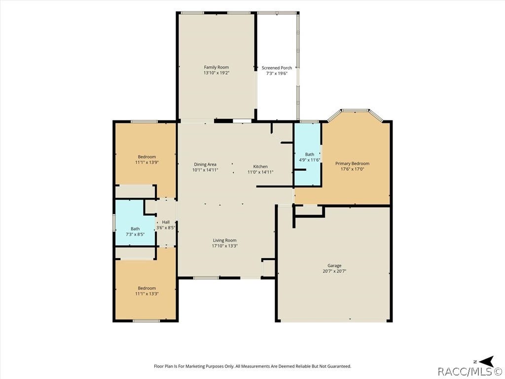 4051 S Winding Oaks Drive, Homosassa, FL 34446 Floor Plan