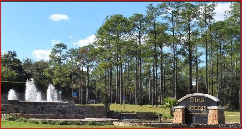 11067 N Glenda Terrace, Dunnellon, FL 34434 Citrus Springs Fountain Entrance. Dunnellon, FL 34434. Citrus County. Citrus Springs features excellent amenities, including Schools, Medical Facilities, tennis courts, golf courses, and the State Bicycle Trail. Enjoy the tranquility of the area while being near Boating, Fishing, Swimming, Biking & Walking trails. 25%+ Citrus County is dedicated to National Forests or State Wildlife Preserves. Much of it is Green and Quiet.