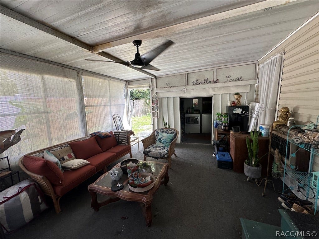 6545 S Gross Avenue, Homosassa, FL 34446 Rear porch with laundry room