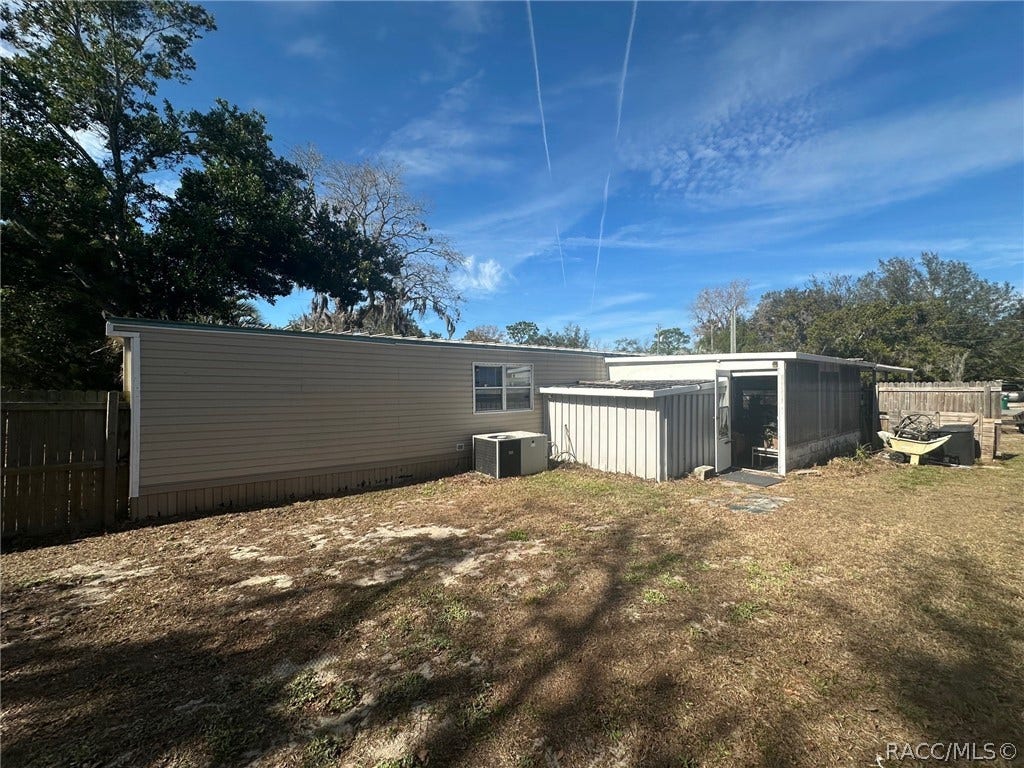 6545 S Gross Avenue, Homosassa, FL 34446 Backyard with shed