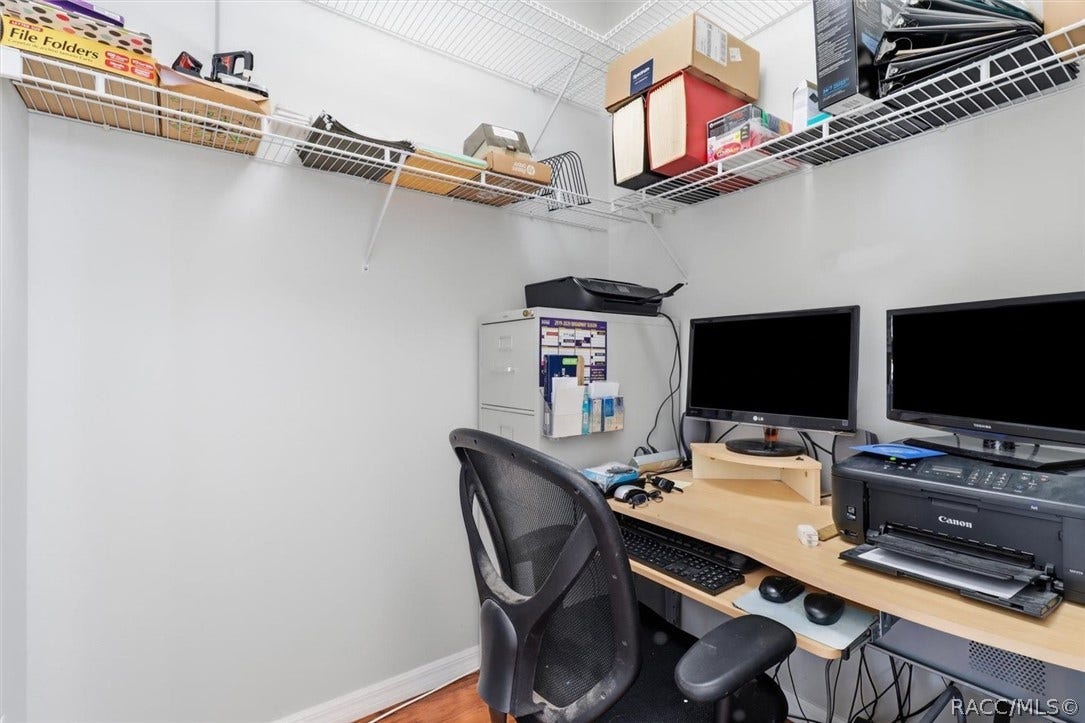 625 E Gilchrist Court, Hernando, FL 34442 Small work space or large storage closet off the foyer