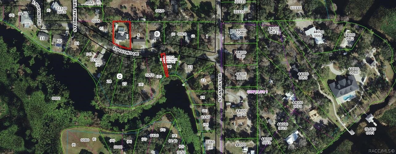 Map reflecting deeded water access location.