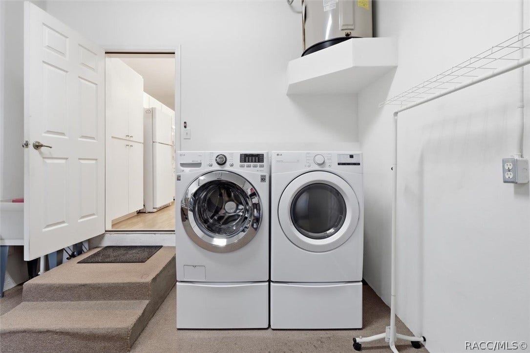 3694 S Belgrave Drive, Inverness, FL 34452 Laundry in garage