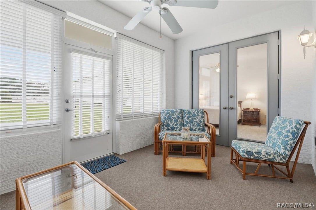 3694 S Belgrave Drive, Inverness, FL 34452 Lots of light and ceiling fan