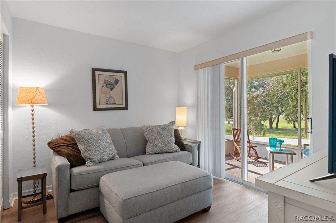 Secondary BR/Den access to back porch